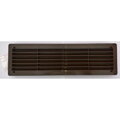Obojstranná vetracia mriežka do dverí 460x135 mm, hnedá, ABS plast odolný voči UV žiareniu