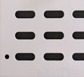 Vetracia mriežka uzatvárateľná z hliníkového plechu 500x140mm, biela (RAL 9010) – bez sieťky