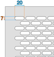 Vetracia mriežka uzatvárateľná z hliníkového plechu 500x140mm, biela (RAL 9010) – bez sieťky