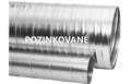 Galvanizované špirálové potrubie Ø 200mm, 3m, trieda vzduchotesnosti D, EN 12237