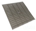 Uzavretá Vetracia Mriežka 400x400mm z Brúseného Nerezového Plechu AISI 304
