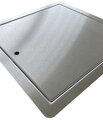 Revízne dvierka 500x800 mm z nerezového plechu, brúsené AISI 304, uzatváranie na univerzálny štvorhran