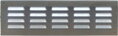 Brúsená Nerezová Vetracia Mriežka MV-N 260x140mm, AISI 304, Protidažďová Žalúzia