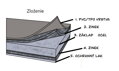 Kovová vetracia mriežka 165x165 mm ANTRACIT - RAL 7016 s protidažďovou žalúziou a PVC povrchom