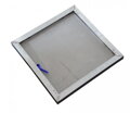 Revízne dvierka na fasádu RDSf 500x500x15 mm, štvorhran, H2O-12,5 mm - pre zateplené budovy
