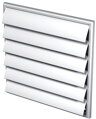 MV250J Plastová Gravitačná Mriežka 250x250 mm Bez Príruby s Žalúziami