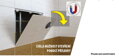 MD 200x400 Magnetické Revízne Dvierka pod Obklad z Pozinkovaného Oceľového Plechu