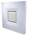 Predný náhradný panel pre radiálny ventilátor VENTS HBF SQUARE 250 s hranatým dizajnom a osvetlením TRI-COLOR 1200lm