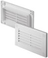 Biela ukončovacia vetracia mriežka KP204x30 pre ploché plastové potrubie 60x204mm z ABS materiálu