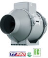 Axiálny odsávací ventilátor VENTS TT 100PRO EC s priemerom 100mm, výkon 300m3/h, napätie 230V, energeticky účinný EC motor