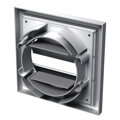 Univerzálna biela gravitačná mriežka MV100VUJ s prírubou 100mm, 55x110mm a 125mm