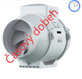 Axiálny Odsávací Ventilátor VENTS TT 125T s Časovým Dozvukom, Priemer 125mm, Dvojrýchlostný Výkon 220-280m3/h, 230V