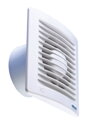 Axiálny Ventilátor ELICENT E-STYLE 150 pre Kúpeľne a WC - 290 m3/h, 67 Pa, Ovládanie Svetelným Vypínačom, Stropná Montáž