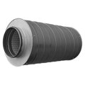 Tlmič hluku pre kruhové potrubie SSL150, dĺžka 600mm, z pozinkovanej ocele