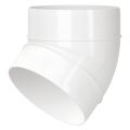 Plastové Ventilačné Koleno 45° s Priemerom Ø100mm – Kód 491