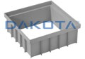 550x550 mm ABS Plastový Nástavec Revíznej Šachty s Nosnosťou 1,5 tony, Výška 10 cm