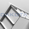 550x550 mm ABS Plastový Nástavec Revíznej Šachty s Nosnosťou 1,5 tony, Výška 10 cm