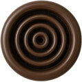 Plastová vetracia mriežka MV51/2BVS hnedá s integrovanou sieťkou proti hmyzu, 47mm x 59mm, 2 kusy v balení