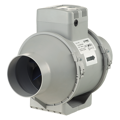 Blauberg Turbo 125 Poloradiálne Potrubné Ventilátory - Priemer 125mm, Dvojrýchlostný Výkon 230-345m3/h, 230V s Integrovanou Tepelnou Ochrannou