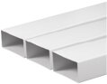 PVC Ploché Vzduchové Potrubie KP75-05 - 75x150mm, Dĺžka 0,5m, Teplotný Rozsah -30°C až +70°C