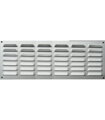 Nerezová vetracia mriežka MV-N 500x140mm z brúseného nerezu AISI 304 s protidažďovou žalúziou