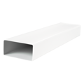 5005 Plastové hranaté potrubie 55x110mm, dĺžka 0,5m, biely PVC, teplotný rozsah -30°C až +70°C