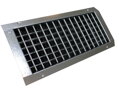 Dvojradová vetracia mriežka SPN-VH GALVA 400x150 mm s nastaviteľnými lamelami pre SPIRO potrubie