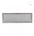 Kratki Krbová Mriežka 11x42 cm Chrom Matná Bez Žalúzie - Oceľová Konštrukcia s Tepelnou Odolnosťou