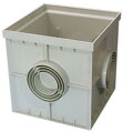 550x550 mm Plastová Revízna Šachta pre Štyri Potrubia s Prírubami A15