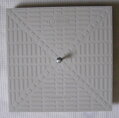 Plastový poklop Dakota 550x550 mm pre revízne šachty z polypropylénu, záťaž A15, šedý