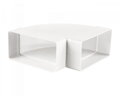 Plastové Koleno 90° KP120-24 pre Hranaté Potrubie 60x120mm