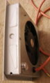 MonoChemin Air Krbový Ventilátor Grafit Tmavý s Nútenou Cirkuláciou Teplého Vzduchu vyrobený vo Francúzsku