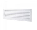 Plastová vetracia mriežka do dverí MV450S so sieťkou proti hmyzu - 100mm x 1500mm