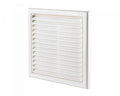 Plastová Vetracia Mriežka MV120S s UV Odolnou Sieťkou proti Hmyzu - Krycia Plocha 186x186mm