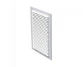 Vetracia mriežka MV125-1S so sieťkou proti hmyzu, biela, 170x238 mm, UV-odolný ABS plast