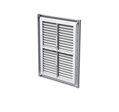 Plastová Vetracia Mriežka MV160S s UV Ochranou a Sieťkou proti Hmyzu - Rozmery 221x299mm