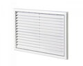 Plastová Vetracia Mriežka MV170S s UV Odolnou Sieťkou proti Hmyzu, Krycia Plocha 299x221mm