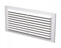 Plastová vetracia mriežka MV80-1S so sieťkou proti hmyzu, 170x80mm, UV odolný ABS plast