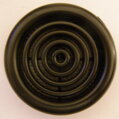 Plastová vetracia mriežka MV51/2BVS čierna s integrovanou sieťkou proti hmyzu, 47mm vnútorný rozmer, 59mm krycia plocha, ABS plast, 2ks