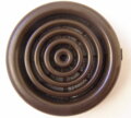 Plastová vetracia mriežka MV51/2BVS hnedá s integrovanou sieťkou proti hmyzu, 47mm x 59mm, 2 kusy v balení