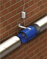 Potrubný Ventilátor VENTS VKOM 200 s Napojením 208mm, Výkon 405m3/h, 230V, Oceľ s Polymérovou Vrstvou