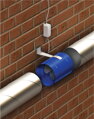Axiálny potrubný ventilátor VENTS VKOM 315 s pripojením 315mm, výkon 1700 m3/h, 230V, oceľové telo a hliníkové obežné koleso