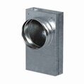 Kolmý Prechodový Kanál Redukcia 90° - Pozinkovaný Plech 200x90mm na Flex 150mm