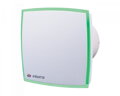 Ventilátor VENTS 100 LD Light Green so zeleným LED podsvietením, priemer 100mm, výkon 88m3/h, IP34