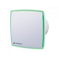 Ventilátor VENTS 100 LD Light Green so zeleným LED podsvietením, priemer 100mm, výkon 88m3/h, IP34