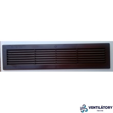 Vetracia mriežka AM 460x110 mm, hnedá, ABS plast, bez sieťky proti hmyzu, UV odolná