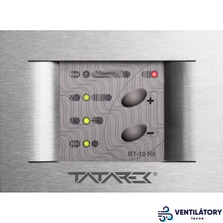 Titanum RT10 Mikroprocesorový Regulátor Otáčok Ventilátora 230V 1,5A (Podomietkový, Brúsený Nerez, Max. Príkon 400W)