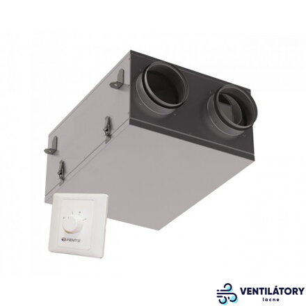 Entalpická Rekuperácia VENTS VUE 100P Mini - 106m3, Ø125 mm, Alu-zinková Oceľ, 64-72% Účinnosť