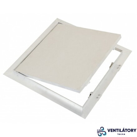 Revízne dvierka DG CZ 200x200 mm s bielou SDK výplňou, hliníkový rám, 12,5 mm