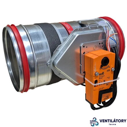 CCF CIRCE4 M230-S Motorizovaná Požiarna Klapka s Kruhovým Prierezom, Ø250mm, 230V, 90 Minút, 72°C Tepelná Poistka, Galvanizovaná Oceľ